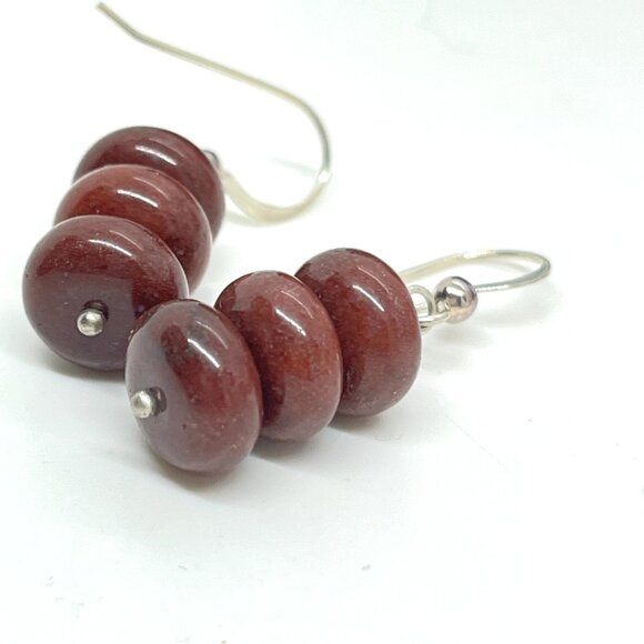 JAY KING DTR DESSERT ROSE TRADING RED GENUINE STONE 925 STERLING SILVER EARRINGS - Picture 9 of 14